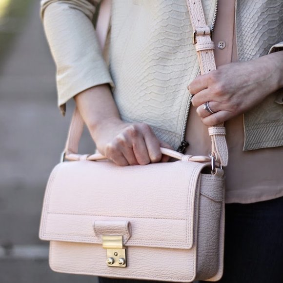 3.1 PHILLIP LIM Mini Messenger Pashli White Peach - Picture 2 of 5